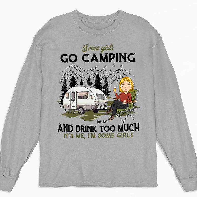 Camping And Drink 2 - Personalized Custom Long Sleeve T-shirt