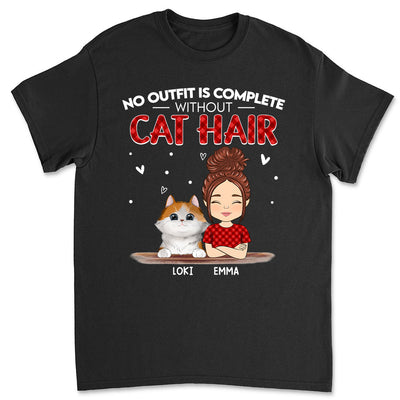 Without Cat Hair - Personalized Custom Unisex T-shirt