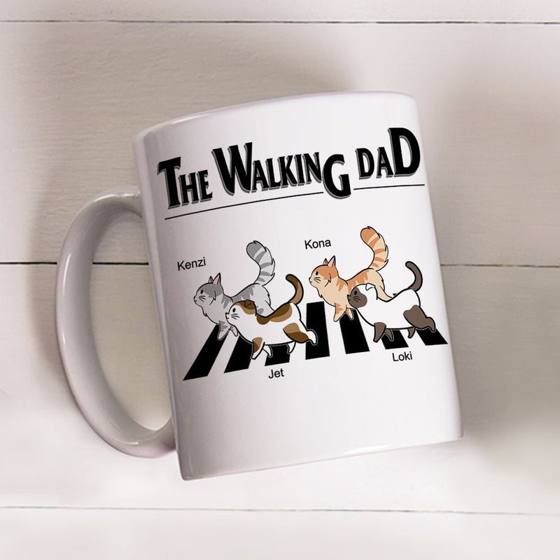 The Walking Cat - Personalized Custom Coffee Mug