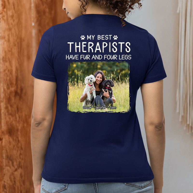 Best Therapist Photo - Personalized Custom Premium T-shirt