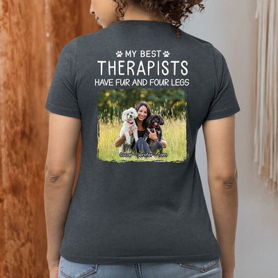 Best Therapist Photo - Personalized Custom Women's T-shirt