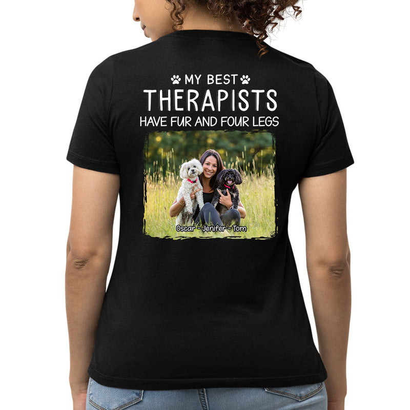 Best Therapist Photo - Personalized Custom Premium T-shirt