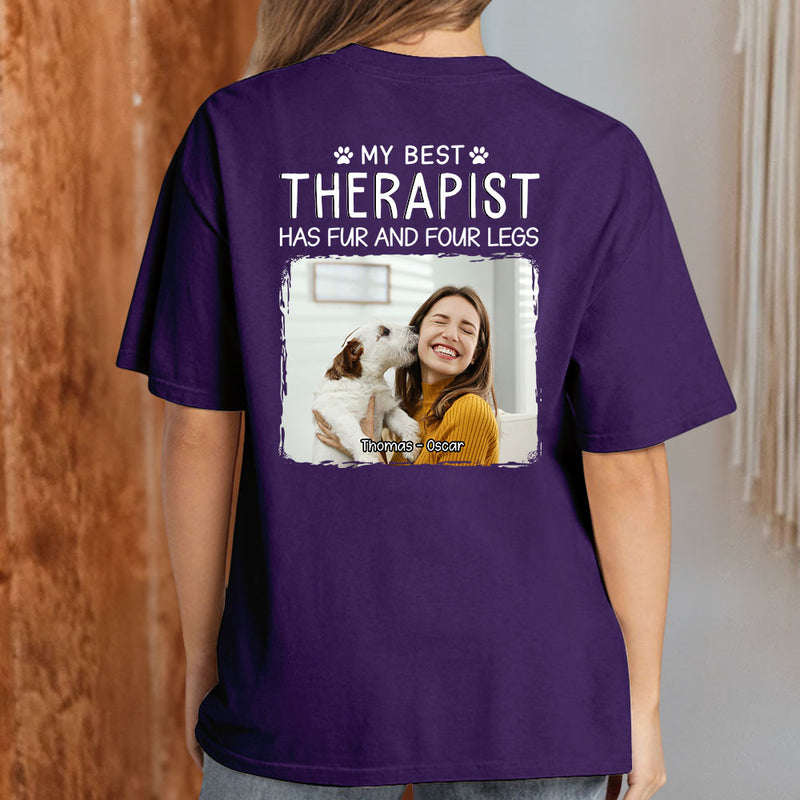 Best Therapist Photo - Personalized Custom Unisex T-shirt