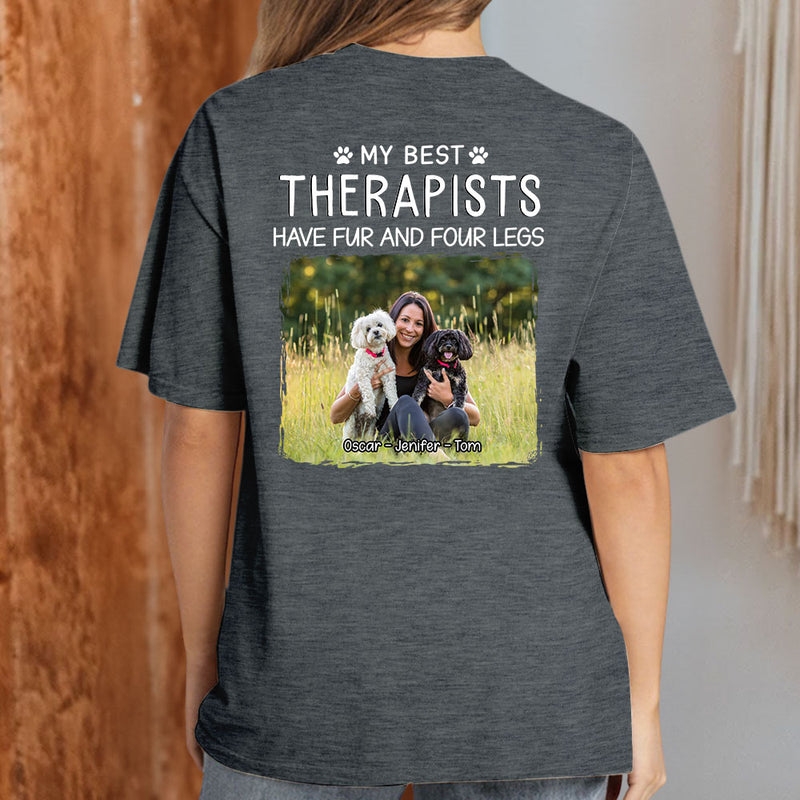 Best Therapist Photo - Personalized Custom Unisex T-shirt