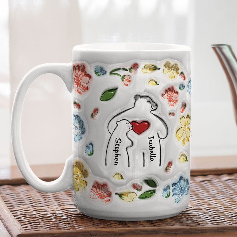 Mama Bear - Personalized Custom 3D Inflated Effect Mug