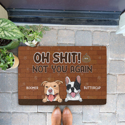 Not You Again - Personalized Custom Doormat