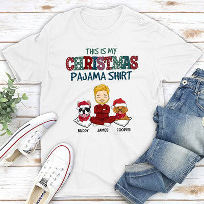 Christmas Pajama Dog Version - Personalized Custom Unisex T-shirt