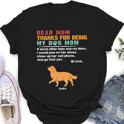 Dear Mom Mum - Personalized Custom Women's T-shirt