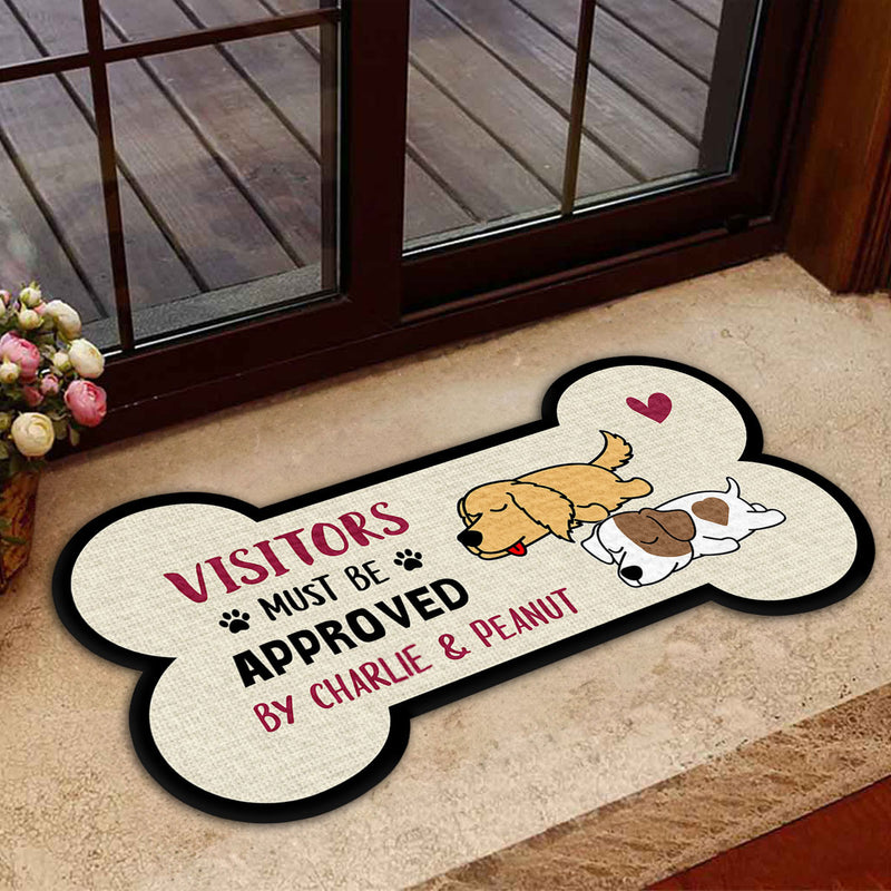 Visitors Must Be Approved - Personalized Custom Doormat