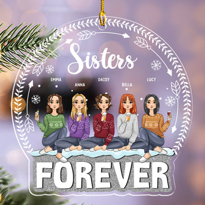 Forever Besties - Personalized Custom Acrylic Ornament