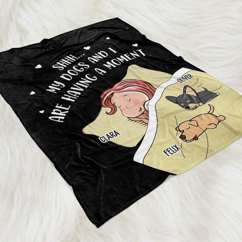 Having A Moment - Personalized Custom Fleece Blanket