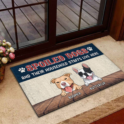 Spolied Dog - Personalized Custom Doormat