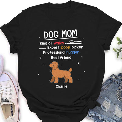 Dog Mom Mum Is - Personalized Custom Women's T-shirt