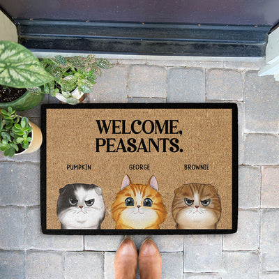 Welcome Peasants - Personalized Custom Doormat