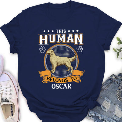 Human Belongs Vintage - Personalized Custom Women's T-shirt