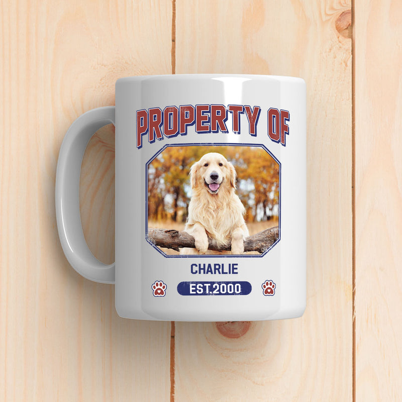 Pet Property Of - Personalized Custom Coffee Mug