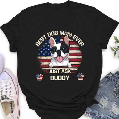 American Best Mom/Dad - Personalized Custom Women's T-shirt