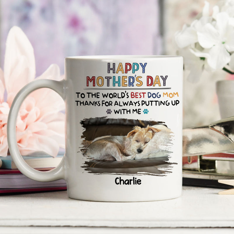 To The Best Dog Mom - Personalized Custom Coffee Mug