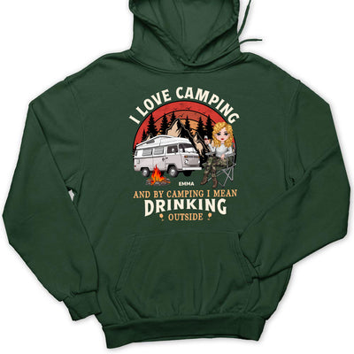 Drinking Outside - Personalized Custom Hoodie