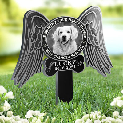 Moment Your Heart Stopped - Personalized Custom Acrylic Garden Stake