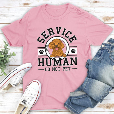 Dog Service Human Logo - Personalized Custom Fluorescent T-shirt