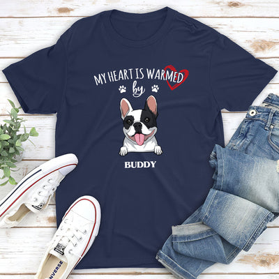 My Heart Is Warmed - Personalized Custom Unisex T-shirt