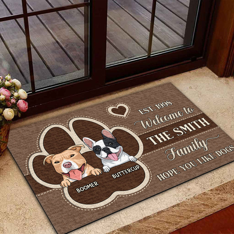 Welcome To Our House - Personalized Custom Doormat