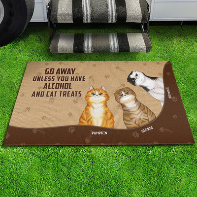 Go Away Unless - Personalized Custom Doormat