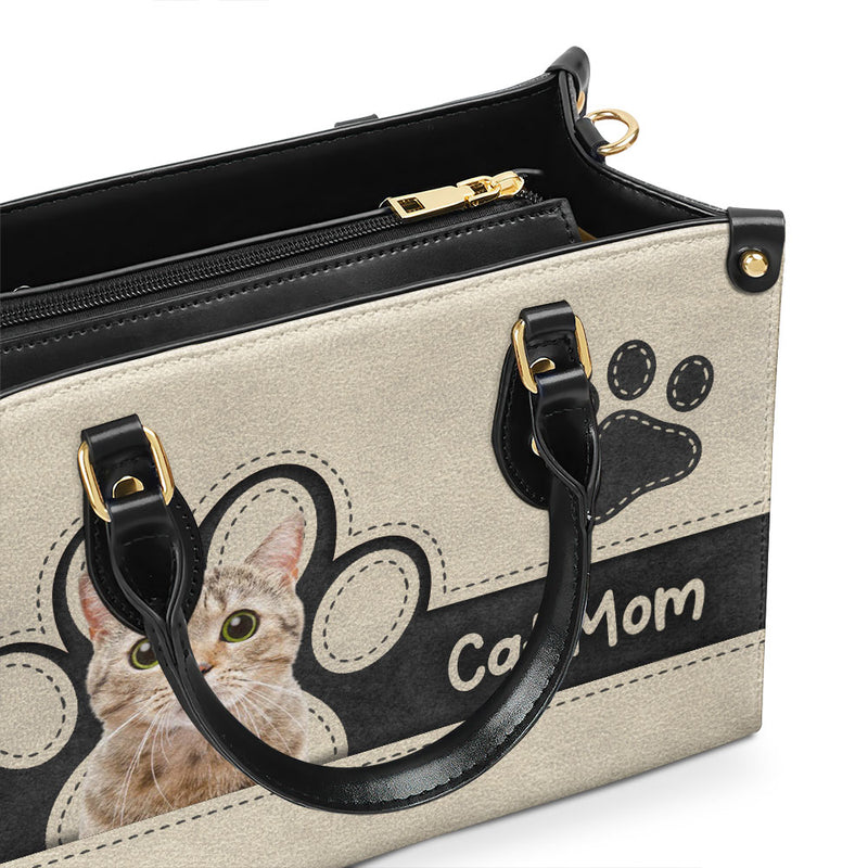 Fur Mom Elegant - Personalized Custom Leather Bag