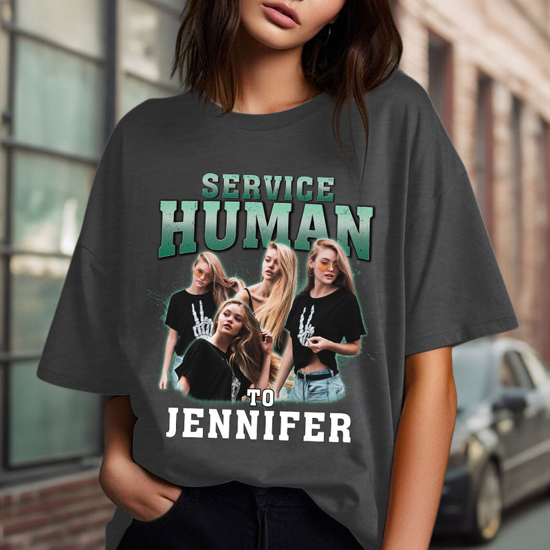 Service Human Vintage - Personalized Custom Unisex T-shirt