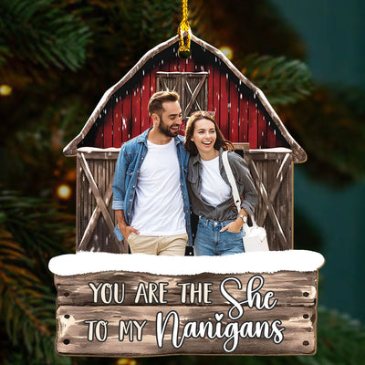 To My Nanigans - Personalized Custom 1-layered Wood Ornament