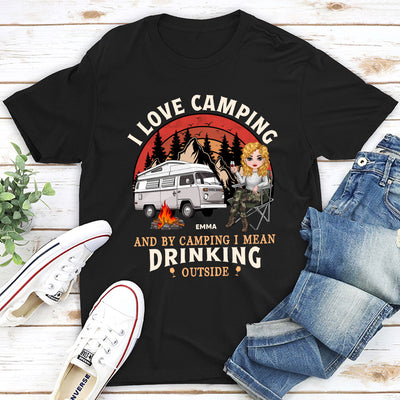 Drinking Outside - Personalized Custom Unisex T-shirt