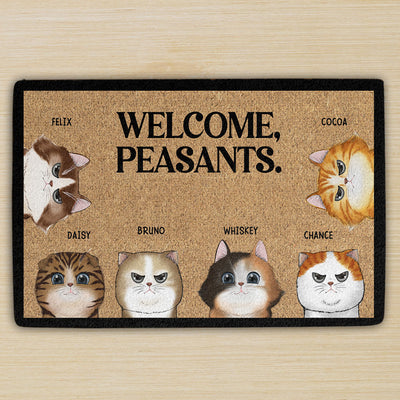 Welcome Peasants - Personalized Custom Doormat