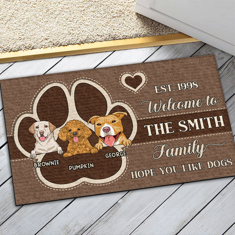 Welcome To Our House - Personalized Custom Doormat