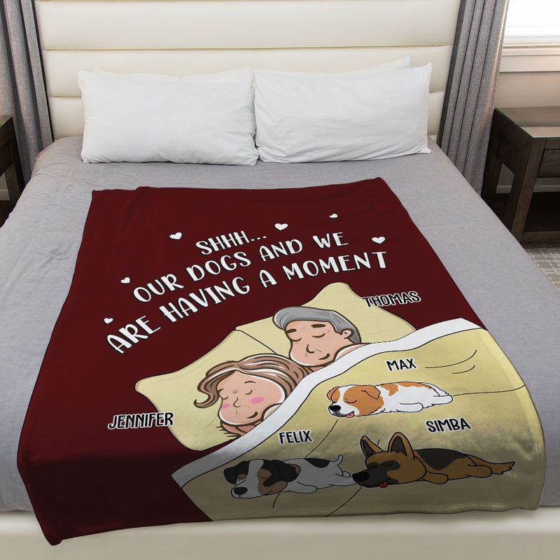 Having A Moment - Personalized Custom Fleece Blanket