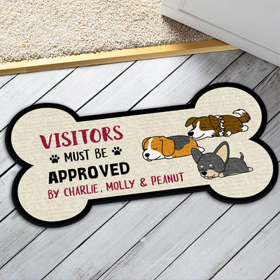 Visitors Must Be Approved - Personalized Custom Doormat