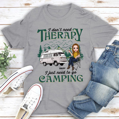 Therapy Camping - Personalized Custom Unisex T-shirt