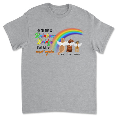 On The Rainbow Bridge - Personalized Custom Unisex T-shirt