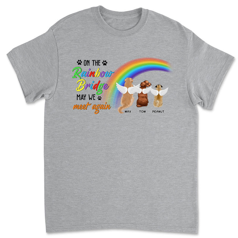 On The Rainbow Bridge - Personalized Custom Unisex T-shirt