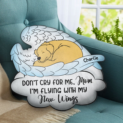 No Need To Cry For Me, Mom - Personalized Custom Shaped Pillow