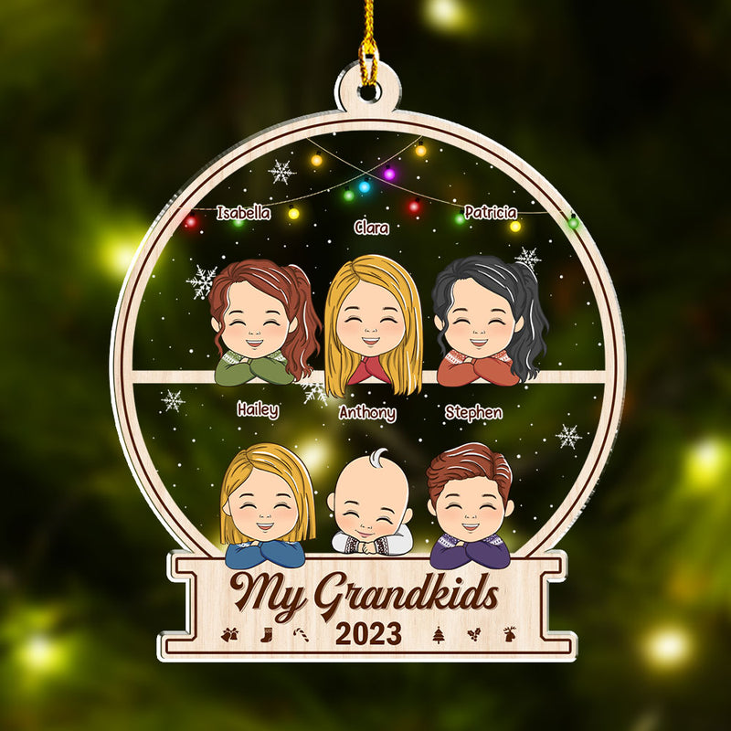 Adorable Grandkids - Personalized Custom Acrylic Ornament