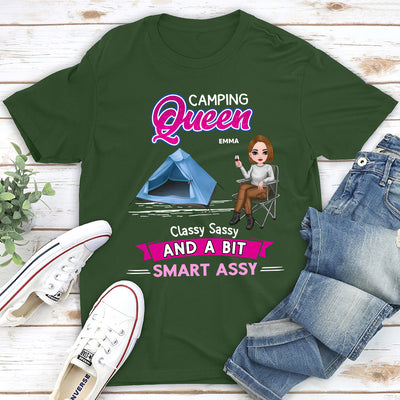 Camping Queen - Personalized Custom Unisex T-shirt