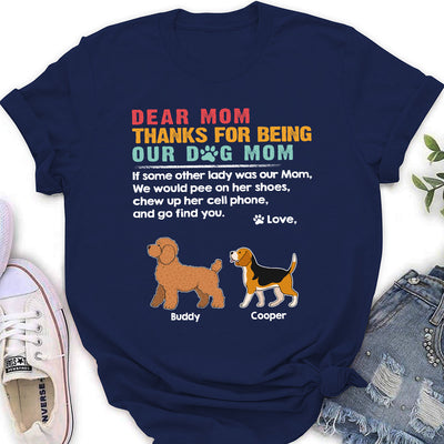 Dear Mom Mum - Personalized Custom Women's T-shirt