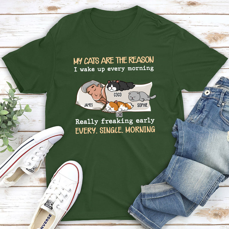 My Pet Is The Reason - Personalized Custom Unisex T-shirt