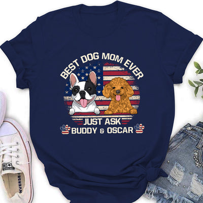 American Best Mom/Dad - Personalized Custom Women's T-shirt