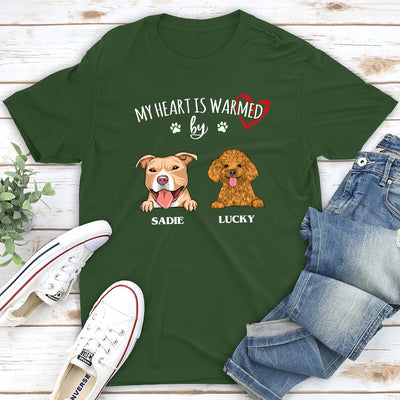 My Heart Is Warmed - Personalized Custom Unisex T-shirt