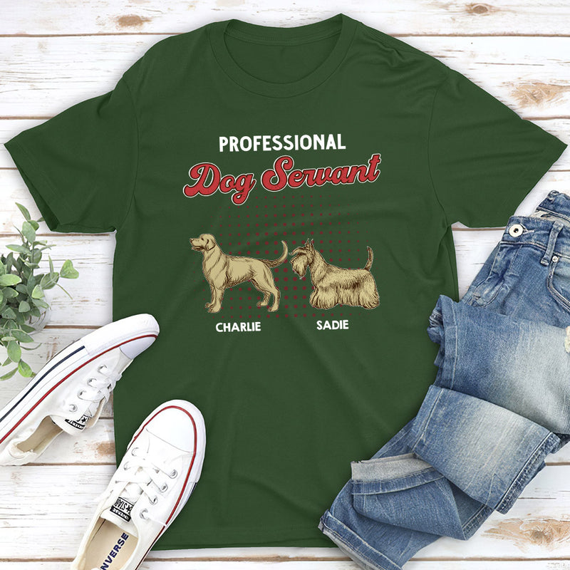 Professional Dog Servant - Personalized Custom Premium T-shirt