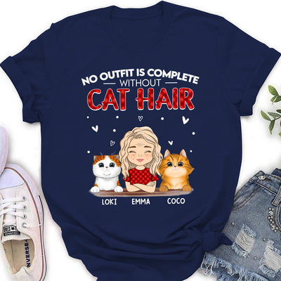 Without Cat Hair - Personalized Custom Women's T-shirt