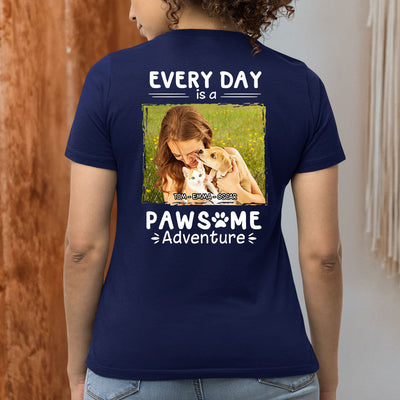 Pawsome Adventure Photo - Personalized Custom Women's T-shirt