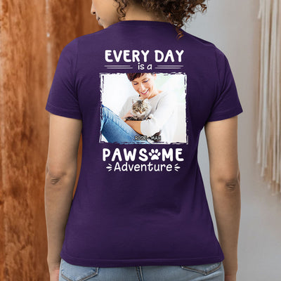 Pawsome Adventure Photo - Personalized Custom Women's T-shirt